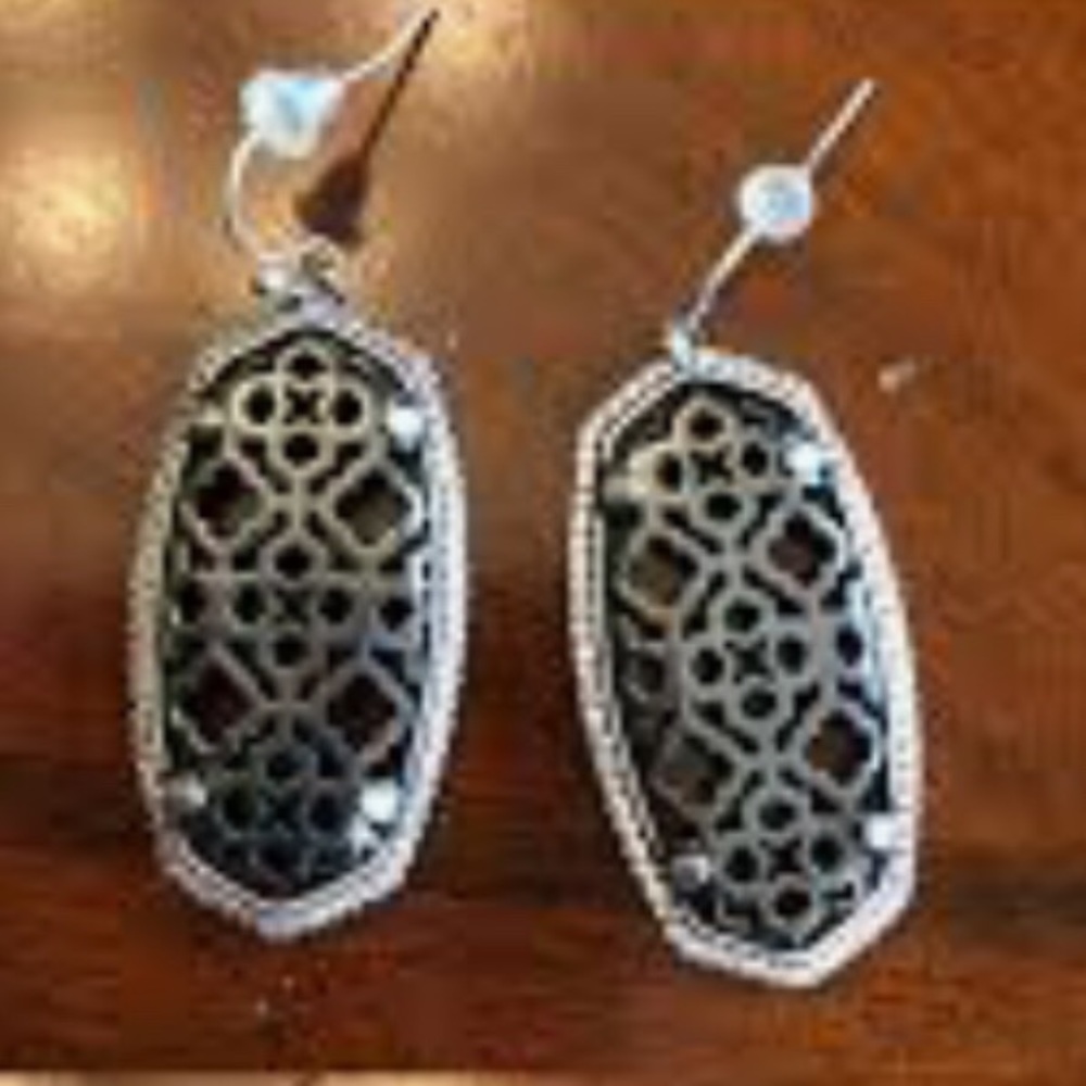Kendra Scott Elle Gunmetal Filigree